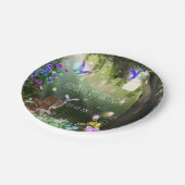 ファンタジー森林動物の魅惑パーティー ペーパープレート (アングル)