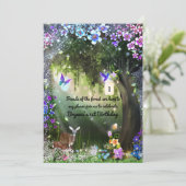 ファンタジー森林動物の魅惑パーティー 招待状 (スタンド正面)