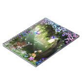 ファンタジー森林動物の魅惑 ノートブック (左側)