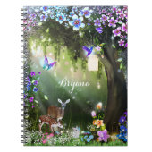 ファンタジー森林動物の魅惑 ノートブック (正面)