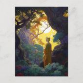 ファンタジー森林景観美術 ポストカード (正面)