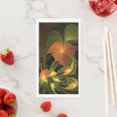 ファンタジー植物抽象芸術緑赤褐色フラクタル (インサイチュ)