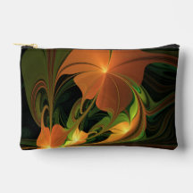 ファンタジー植物抽象芸術緑赤褐色フラクタル