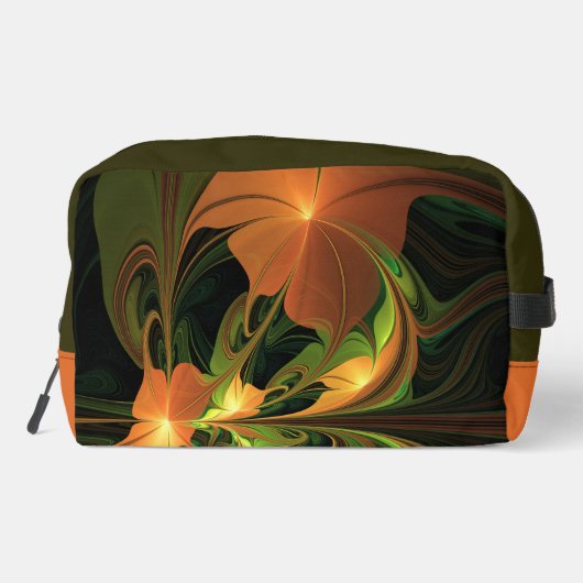 ファンタジー植物抽象芸術緑赤褐色フラクタル ドップキット (裏面)