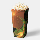 ファンタジー植物抽象芸術緑赤褐色フラクタル フェイバーボックス (はじけた状態)