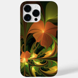 ファンタジー植物抽象芸術緑赤褐色フラクタル Case-Mate iPhone 14 PRO MAXケース