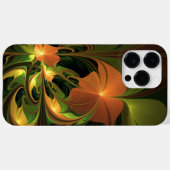 ファンタジー植物抽象芸術緑赤褐色フラクタル Case-Mate iPhoneケース (裏面 (横))