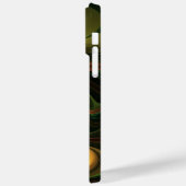 ファンタジー植物抽象芸術緑赤褐色フラクタル Case-Mate iPhoneケース (裏面 / 左)