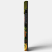 ファンタジー植物抽象芸術緑赤褐色フラクタル Case-Mate iPhoneケース (裏面 / 左)