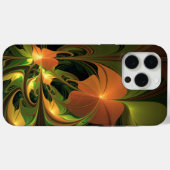 ファンタジー植物抽象芸術緑赤褐色フラクタル Case-Mate iPhoneケース (裏面 (横))