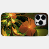 ファンタジー植物抽象芸術緑赤褐色フラクタル Case-Mate iPhoneケース (裏面 (横))