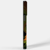 ファンタジー植物抽象芸術緑赤褐色フラクタル Case-Mate iPhoneケース (裏面 / 右)