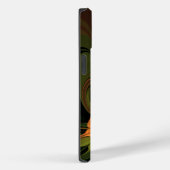 ファンタジー植物抽象芸術緑赤褐色フラクタル Case-Mate iPhoneケース (裏面 / 右)