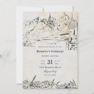 ファンタジー横向けロー遊ルのゲームキャンペーン 招待状