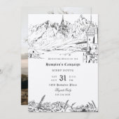 ファンタジー横向けロー遊ルのゲームキャンペーン 招待状 (正面/裏面)