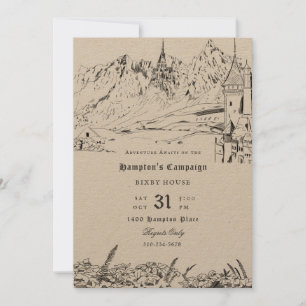 ファンタジー横向けロー遊ルのゲームキャンペーン 招待状