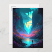 ファンタジー横向カラフルき超はがき ポストカード (正面/裏面)