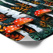 ファンタジー樺の木林 ポスター (角)