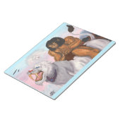 ファンタジー水カラーイラストレーションビーストライディングタイガー ノートパッド (アングル)