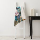 ファンタジー水中の女神抽象芸術アートワーク シェルパブランケット (インサイチュ)