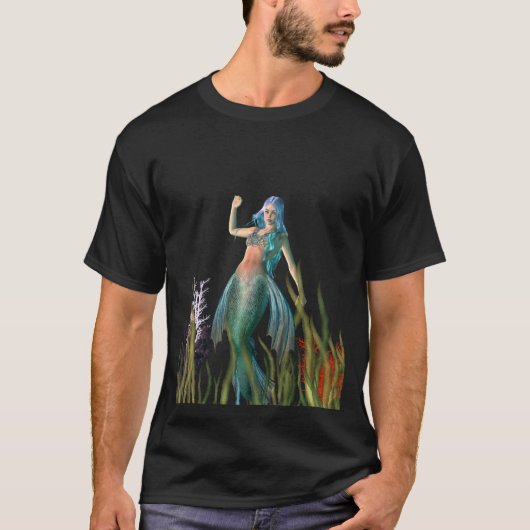 ファンタジー水中人魚 Tシャツ (正面)