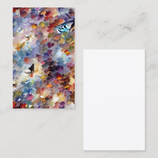 ファンタジー水彩の背景 名刺 (正面/裏面)