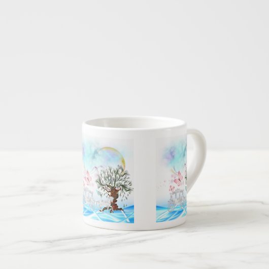 ファンタジー水晶の馬車 エスプレッソカップ (正面右)