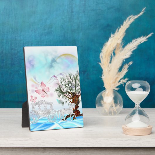 ファンタジー水晶の馬車 フォトプラーク (側面)