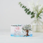 ファンタジー水晶の馬車 名刺 (スタンド正面)