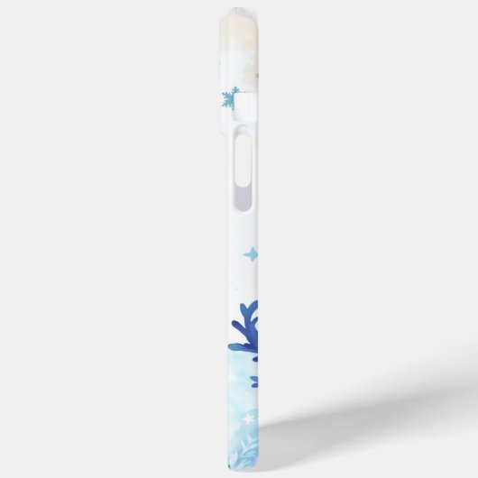ファンタジー氷小妖精や小人冬魔法スノーフレークアート Case-Mate iPhoneケース (裏面 / 左)