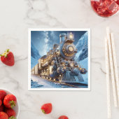 ファンタジー汽車冬 スタンダードカクテルナプキン (インサイチュ)