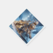 ファンタジー汽車冬 スタンダードカクテルナプキン (角)