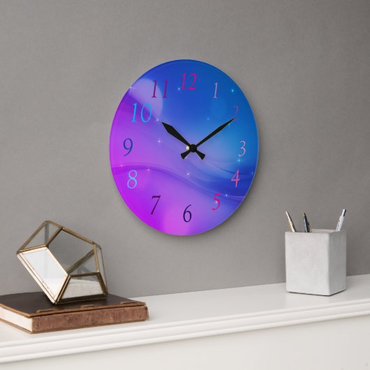ファンタジー波 ラージ壁時計 (オフィス)