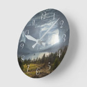 ファンタジー洞 ラウンド壁時計 (傾斜)