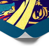 ファンタジー海賊アニメ – Woodcut 1 ポスター (角)