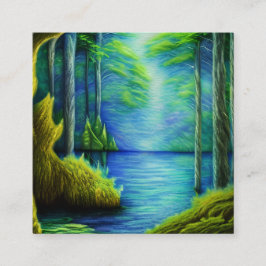 ファンタジー湖 スクエア名刺