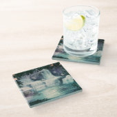 ファンタジー滝カスケード ガラスコースター (アングル)