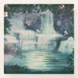 ファンタジー滝カスケード ガラスコースター