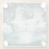 ファンタジー滝カスケード ガラスコースター (裏面)