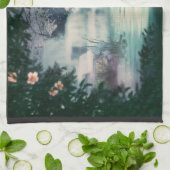 ファンタジー滝カスケード キッチンタオル (折り畳み)