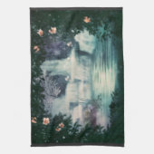 ファンタジー滝カスケード キッチンタオル (縦)