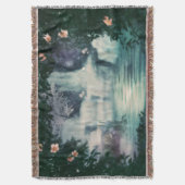 ファンタジー滝カスケード スローブランケット (正面縦)