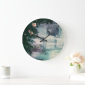 ファンタジー滝カスケード ラージ壁時計 (ホーム)