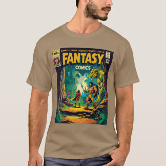 ファンタジー漫画:レトロアドベンチャーが解放 Tシャツ