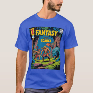 ファンタジー漫画:レトロアドベンチャーが解放 Tシャツ