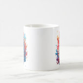 ファンタジー火とアイスキャット コーヒーマグカップ (中央)