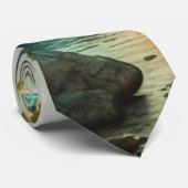 ファンタジー熱帯パラダイスランドスケープと滝 ネクタイ (ロール)