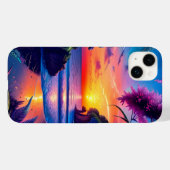 ファンタジー熱帯ビーチ2 Case-Mate iPhoneケース (裏面 (横))