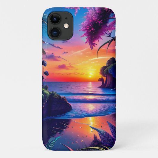 ファンタジー熱帯ビーチ2 Case-Mate iPhoneケース (裏面)