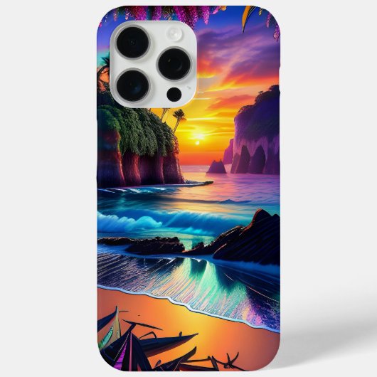 ファンタジー熱帯ビーチ3 Case-Mate iPhoneケース (裏面)